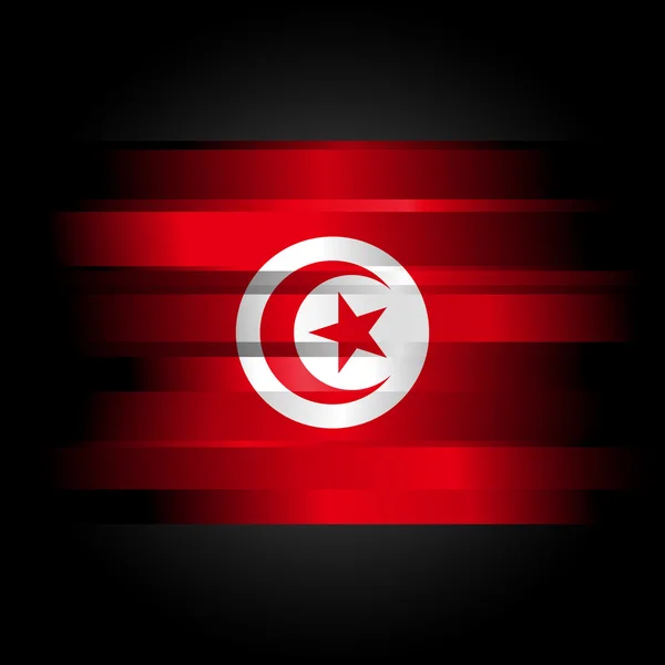 Tunéziai Absztrakt Zászló Fehér Háttér — Stock Fotó