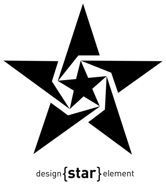 Elemento Diseño Abstracto Estrella Ilustración — Foto de Stock