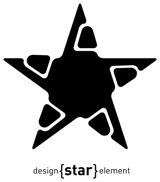 Elemento Diseño Abstracto Estrella Ilustración —  Fotos de Stock