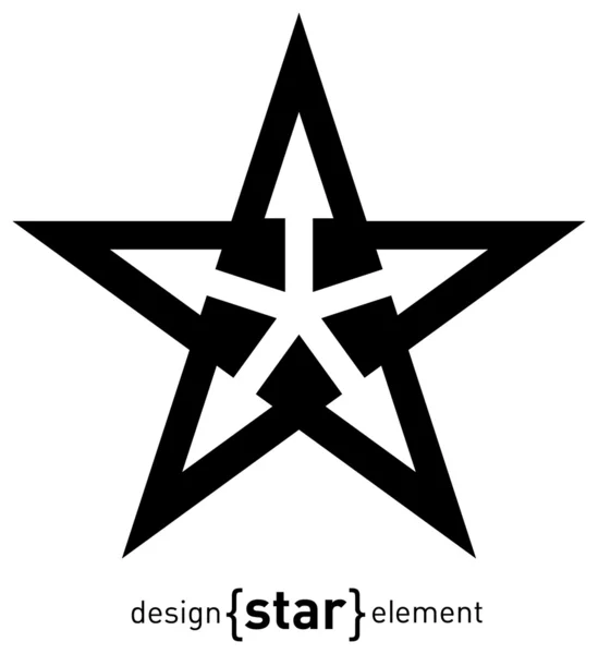 Elemento Diseño Abstracto Estrella Ilustración — Foto de Stock