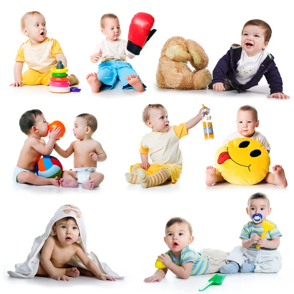 Collection photos of a toddlers — Stock Photo, Image