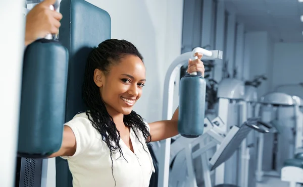 Young women at the fitness club — Stock Photo, Image