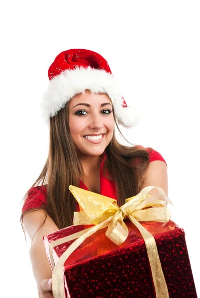 Women with the gift — Stock Photo, Image
