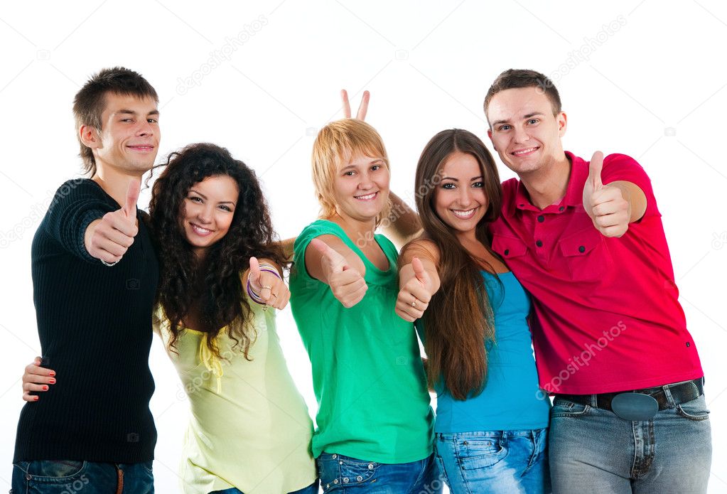 Happy teenagers
