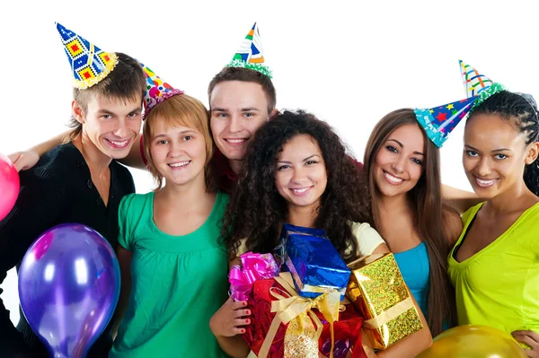 Group of teenagers isolated Royalty Free Stock Images