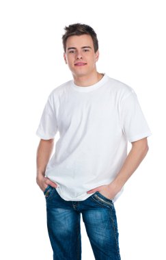 Cute smily young guy clipart