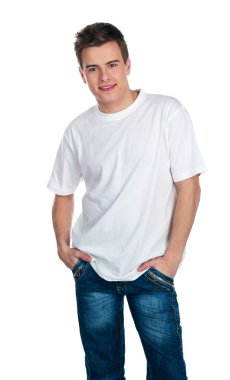 Cute smily young guy clipart