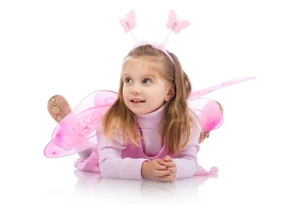 Bambina in costume da fata — Foto Stock