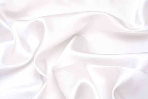 Tecido de cetim branco — Fotografia de Stock