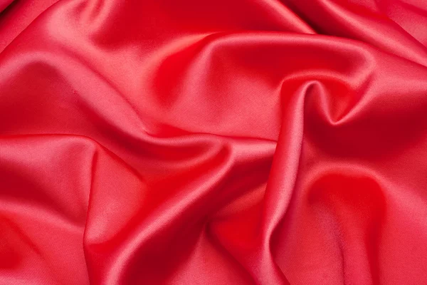 Red satin fabric Stock Photo
