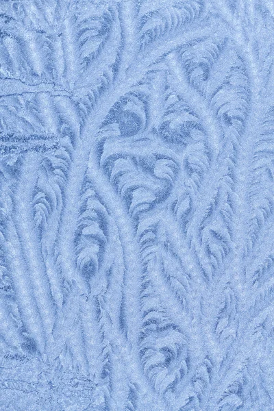 Ice patterns on glass — Stock Photo, Image