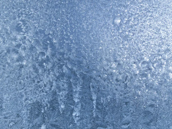 Ice on glass texture — Stock Photo, Image