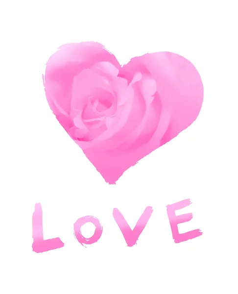 Słowo Miłość Miłość Stylizowane Symbol Białym Tle — Zdjęcie stockowe