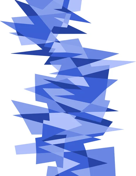 Astratto Motivo Geometrico Blu Sfondo Bianco — Foto Stock