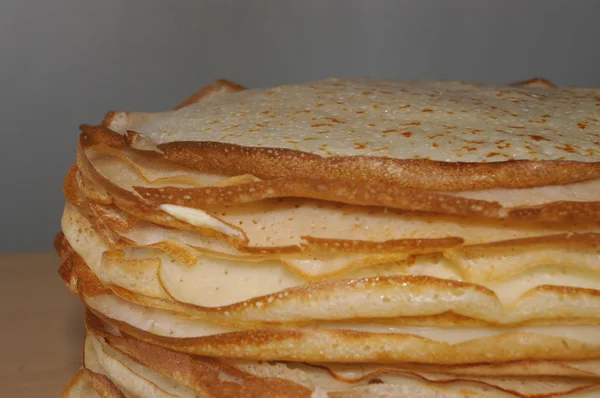 Russian pancakes macro — Stock Photo, Image