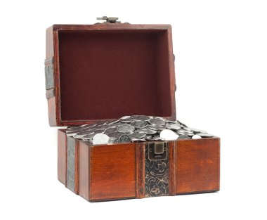 Treasure Chest. Isolated on a white background clipart