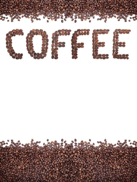 Bruine gebrande koffiebonen — Stockfoto