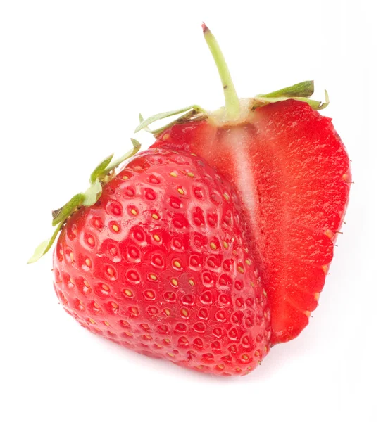 切 strawberrie — 图库照片
