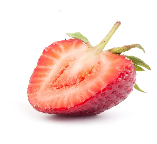 Strawberrie snijden — Stockfoto