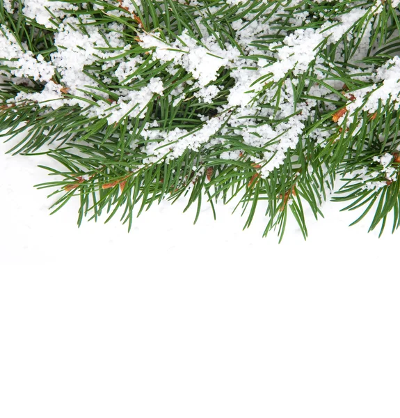 Marco de Navidad con nieve — Foto de Stock