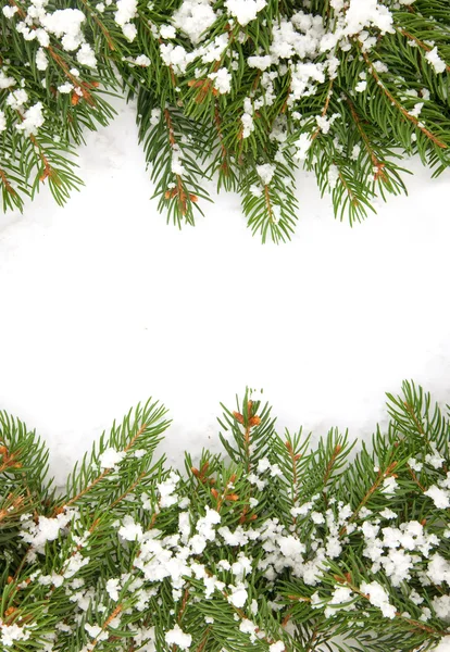 Quadro de Natal com neve — Fotografia de Stock
