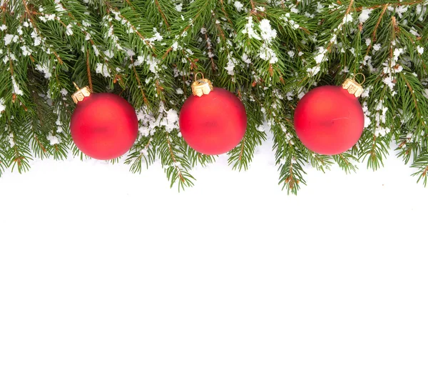 Christmas framework with snow — Stock Photo, Image