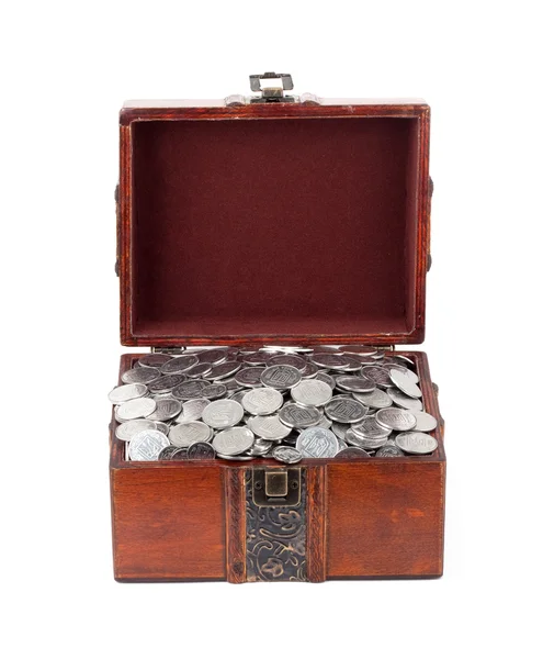 stock image Treasure Chest. Isolated on a white background
