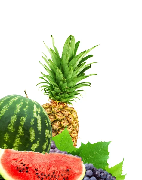 Kolorowe Owoce Zdrowe Strzał Studio — Zdjęcie stockowe