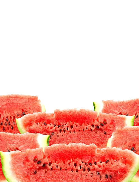 Big Red Watermelons Isolated White Background — Stock Photo, Image