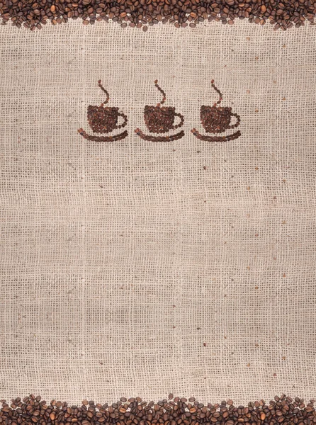 Braun Geröstete Kaffeebohnen Isoliert Auf Weißem Hintergrund — Stockfoto