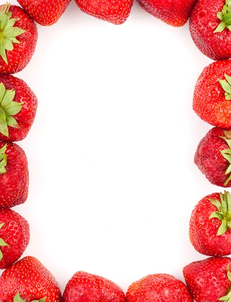 Strawberries frame — Stock Photo, Image