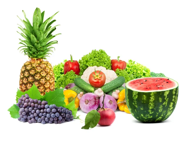 Fresh fruits and vegetables Royalty Free Stock Photos