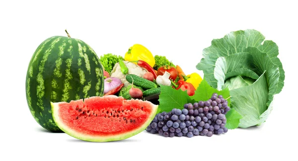 Fresh fruits and vegetables Royalty Free Stock Images