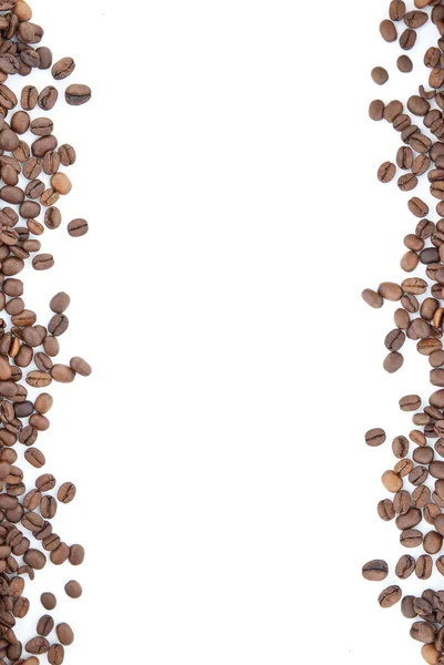 Bruine gebrande koffiebonen — Stockfoto