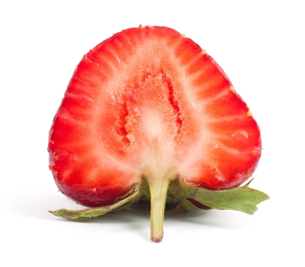 Strawberrie snijden — Stockfoto