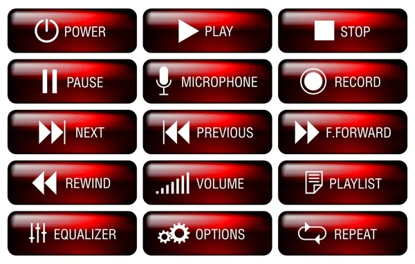Media player button. — Stock Vector