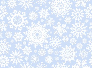 Snowflakes seamlessly pattern. clipart