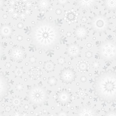 Snowflakes seamlessly pattern. clipart