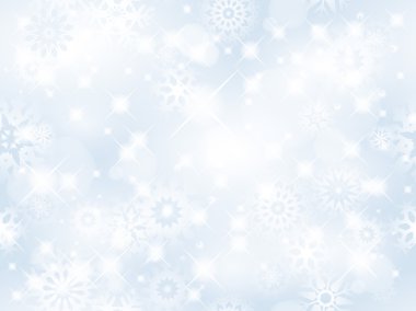 Christmas seamless background with glitter white snowflakes. clipart