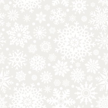 Snowflakes seamlessly pattern. clipart