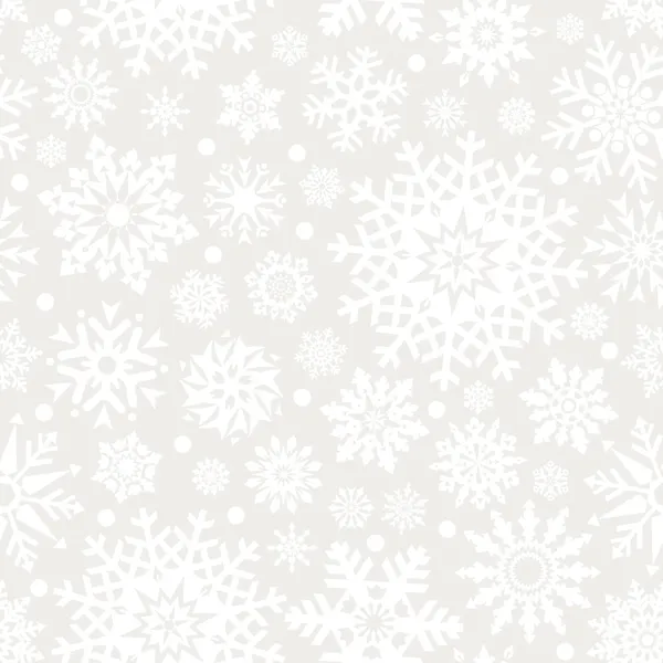 Copos de nieve patrón sin fisuras . — Archivo Imágenes Vectoriales