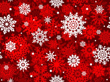 Snowflakes seamlessly pattern. clipart