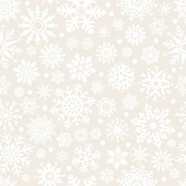 Snowflakes seamlessly pattern. clipart