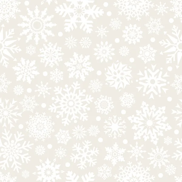 Copos de nieve patrón sin fisuras . — Archivo Imágenes Vectoriales