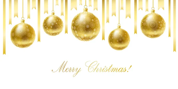 Merry Christmas greeting card. — Stock Vector