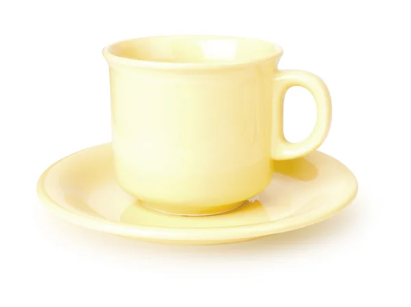 Žlutá pohár. — Stock fotografie