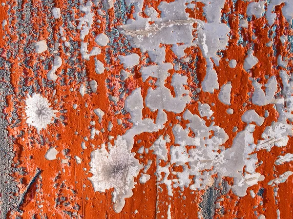 Röd peeling paint. — Stockfoto