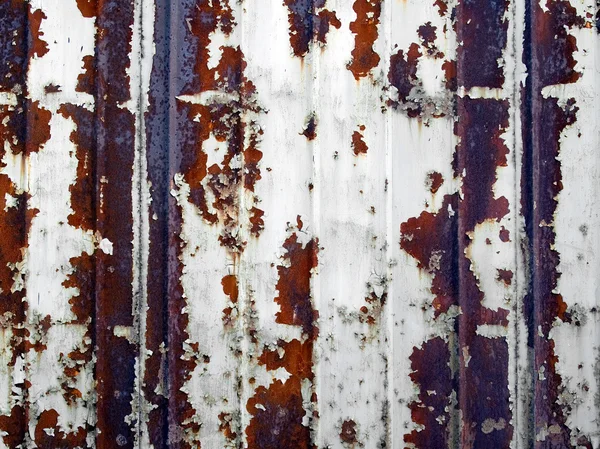 Κυματοειδές Σκουριασμένη Μεταλλική Επιφάνεια Grunge — Φωτογραφία Αρχείου