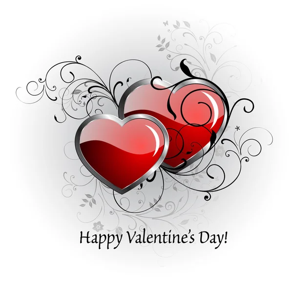 Bonne Carte Saint Valentin — Image vectorielle