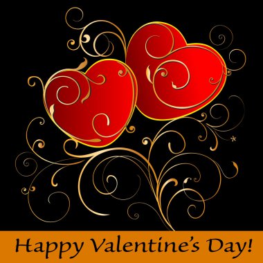 Happy Valentine's Day card. clipart